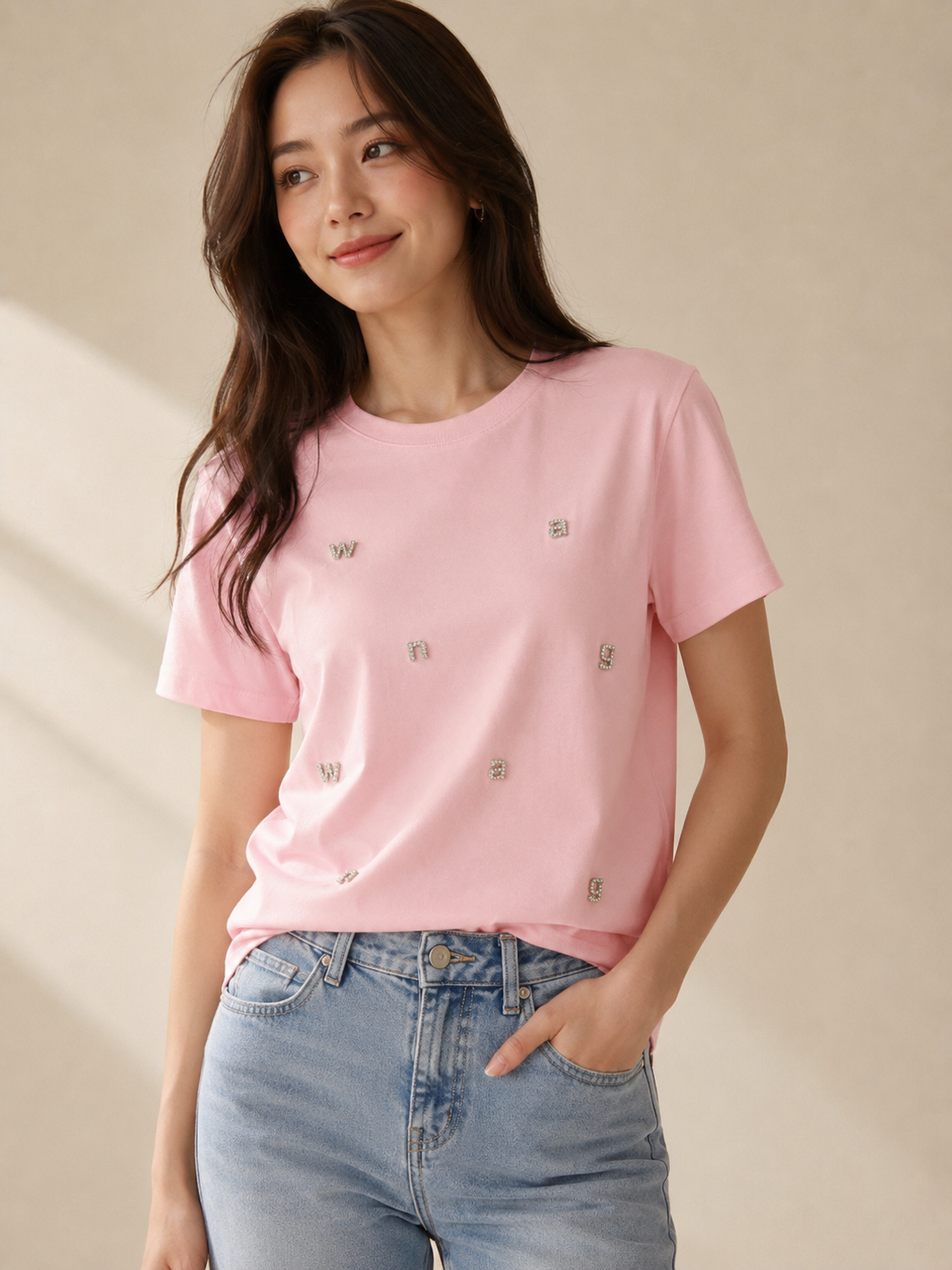 AW pink T-shirt