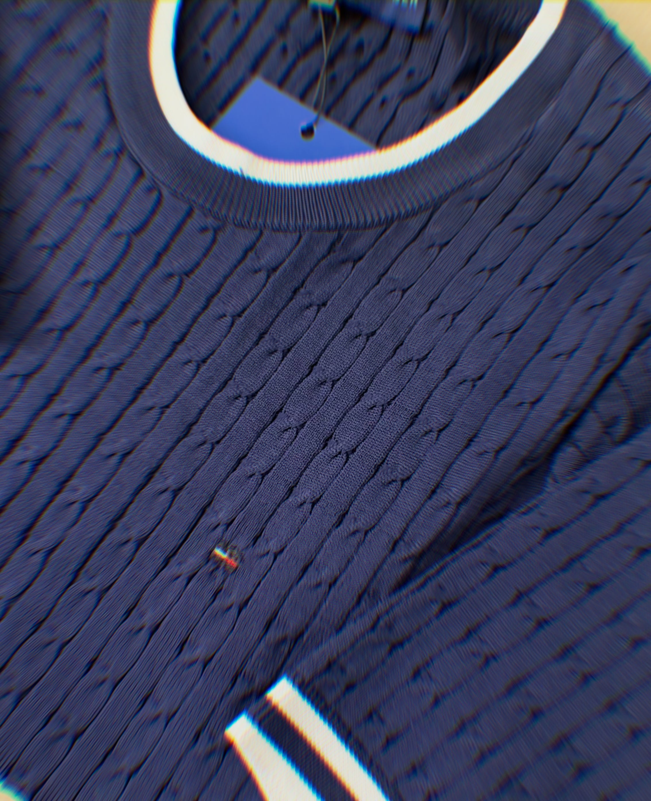 Tommy cable-knit short sleeve