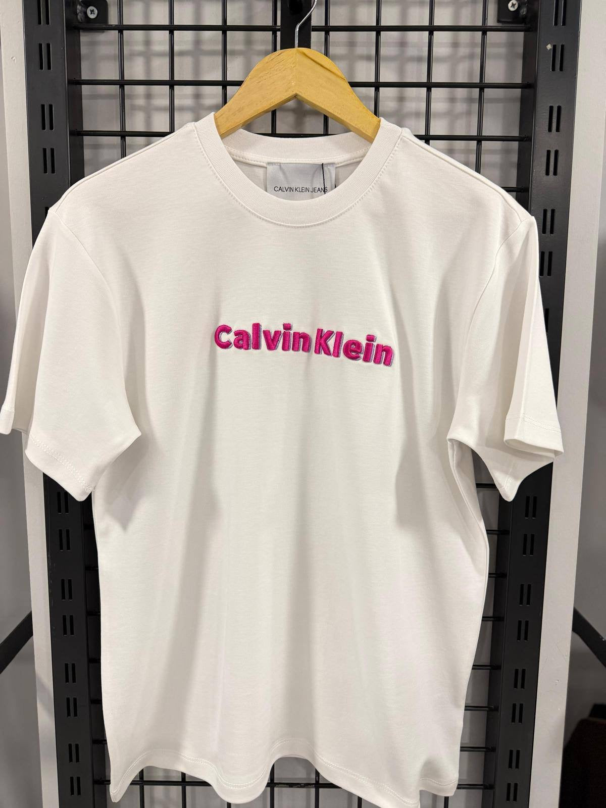 CK white-pink T-shirt