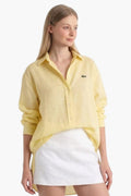 Yellow linen blouse