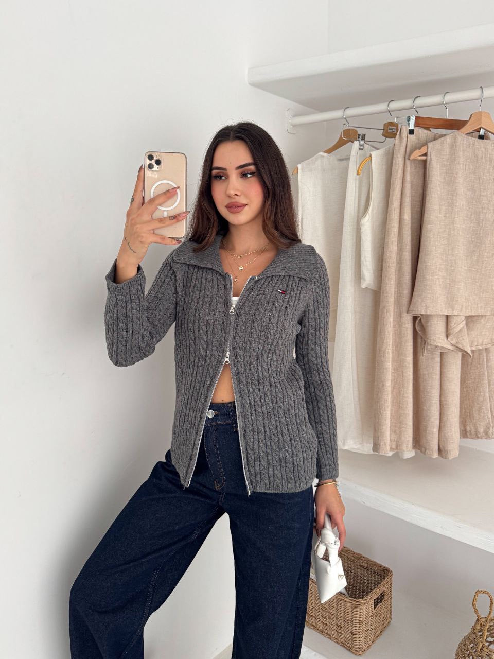 Zip-Up Sweater