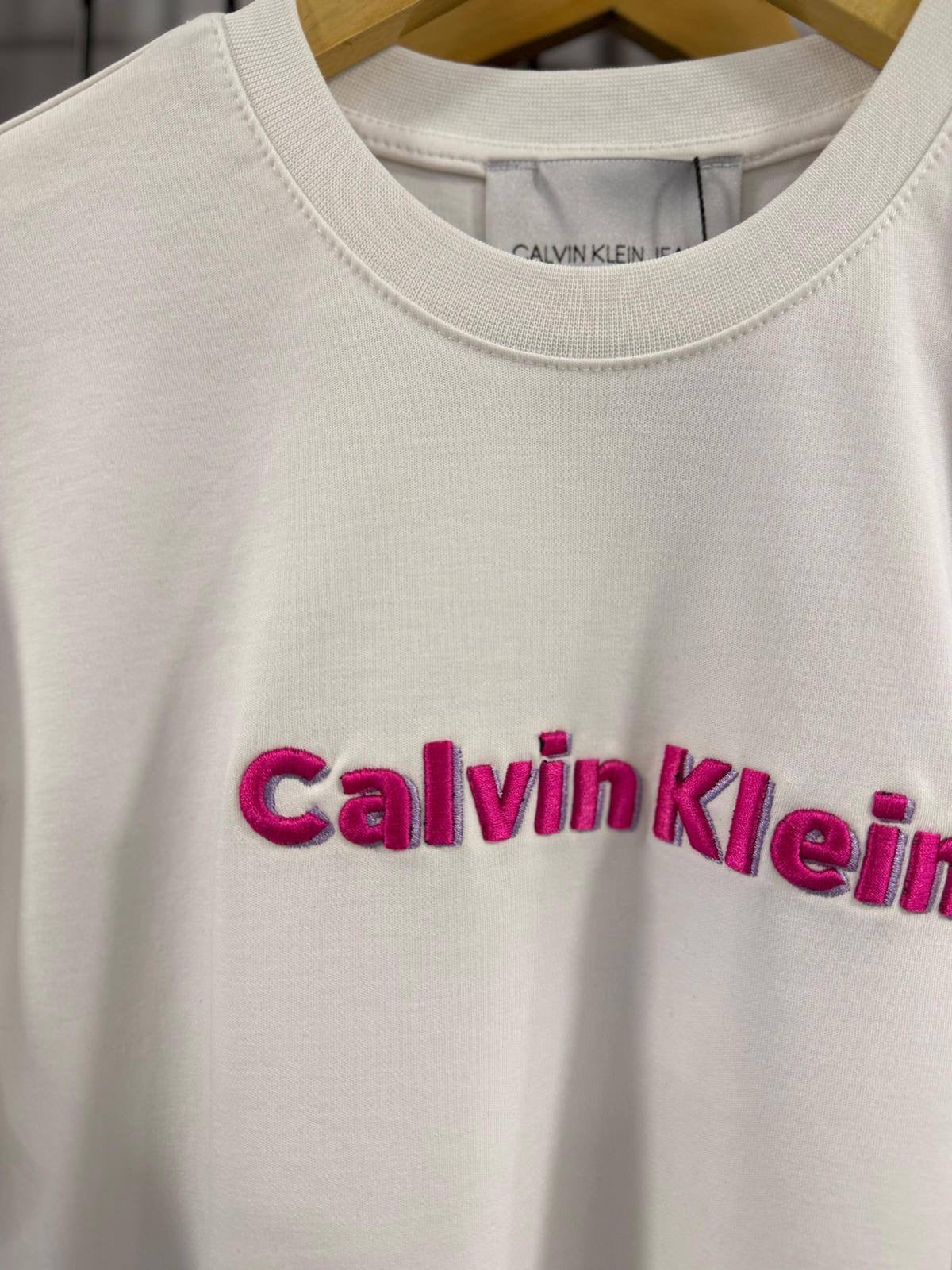 CK white-pink T-shirt