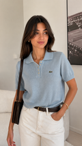 Light Blue Knit Polo