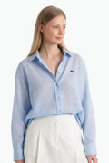 Blue Linen Lacoste